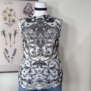 Medicine Snake Moth Damski Mesh Top Goth Punk Emo Rockstar Girlfriend Sexy L